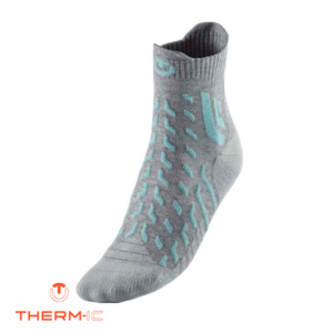 THERM IC-T25-5600-002-TREK COOL LIGHT LADY-CHAUSSETTES DE RANDONNÉE-FEMME-GREY TURQUOISE-GRIS