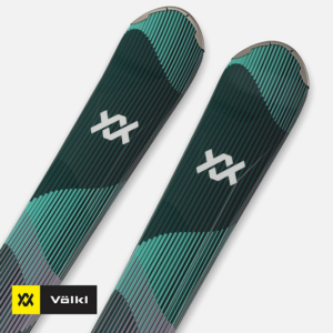 VOLKL-V2511055-SHINE 76+MARKER VMOTION 10-PACK SKI+FIXATION-FEMME-LADY GREEN-VERT-SPATULE