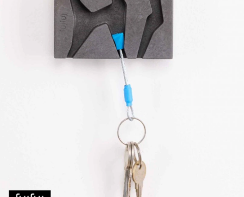 FUJFUJ-1252-BLUE NUT GRIS-PETIT SUPPORT CLÉS