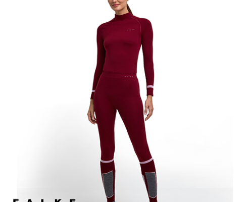 FALKE-39179-3/4 TIGHTS WARM-COLLANT 3/4-FEMME-8117 MERLOT-ROUGE