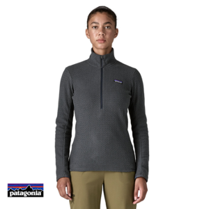 PATAGONIA-40251-W'S R1 AIR ZIP NECK-POLAIRE 1/4 ZIP-FEMME-SMDB SMOLDER BLUE-BLEU-FACE