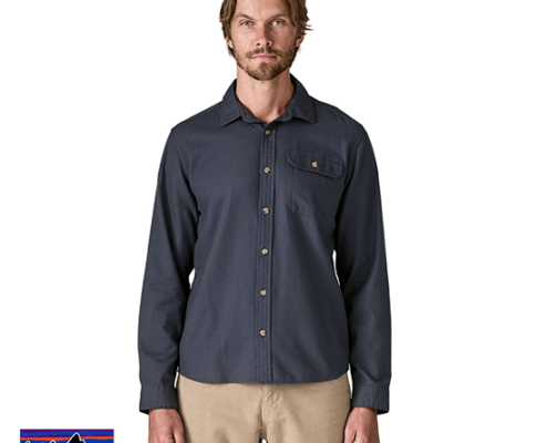 PATAGONIA-42410-M'S LONG SLEEVED LIGHTWEIGHT FJORD FLANNEL SHIRT-CHEMISE-HOMME-SMDB SMOLDER BLUE-BLEU
