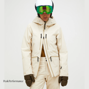 PEAK PERFORMANCE-G80465020-WHITELIGHT APX HIPE 2L INSULATED SHELL JACKET-VESTE DE SKI ALPIN-FEMME-SAND FOG-BEIGE-DOUBLE ZIP