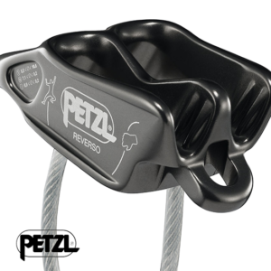 PETZL-D017AA-REVERSO ASSUREUR DESCENDEUR-00 GRIS-COTÉ