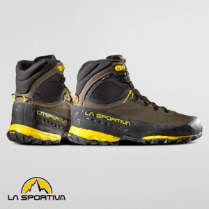 LA SPORTIVA-ZFHS107G00Y-TX5 EVO MID GTX-CHAUSSURES DE NADONNÉE-HOMME-CARBON YELLOW GRIS-PAIRE