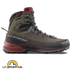 LA SPORTIVA-ZFHS159G00-TX5 EVO MID GTX WOMAN-CHAUSSURES DE RANDONNÉE-FEMME-CARBON REDWOOD-GRIS-CÔTÉ