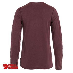 FJALL RAVEN-14600161-ABISKO DAY HIKE LONG SLEEVE-TEE SHIRT LAINE MANCHES LONGUES-357 PORT-BORDEAUX-DOS