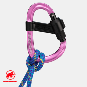 MAMMUT-2040-02550-SMART HMS 2.0 SCREWGATE CARABINER-MOUSQUETON-15274 PINK-ROSE-VUE