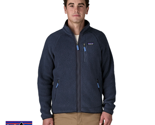 PATAGONIA-22801-RETRO POLAIRE ZIP HOMME-NNSU NEW NAVY W SUNKEN BLUE-MARINE