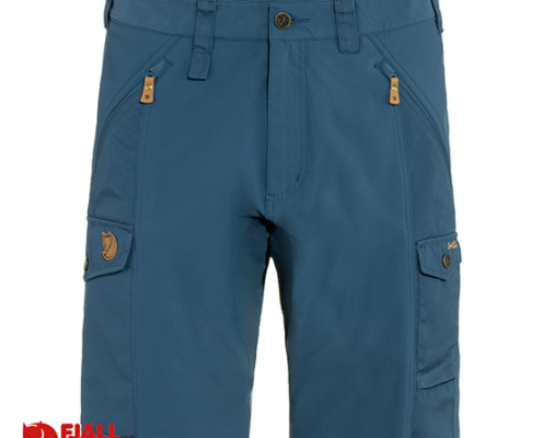 FJALL RAVEN-82833-ABISKO SHORTS-SHORT DE RANDONNÉE-HOMME-534 INDIGO BLUE-BLEU