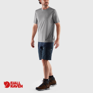 FJALL RAVEN-87197-ABISKO DAY HIKE SS M-TEE SHIRT-HOMME-016 SHARK GREY-GRIS-VUE