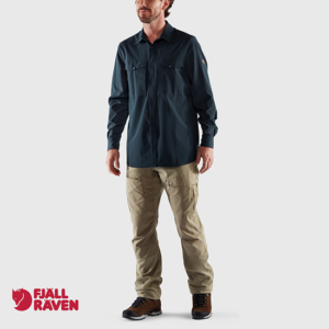 FJALL RAVEN-87939-ABISKO TREKKING SHIRT-CHEMISE DE RANDONNÉE-HOMME-555 DARK NAVY-MARINE