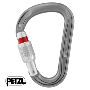 PETZL-M038AA01-SCREW-LOCK-MOUSQUETON ATTACHE-GRIS-SYSTEME SCREW LOCK