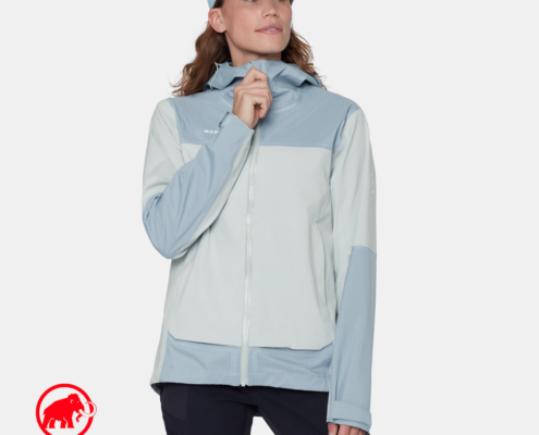 MAMMUT-1010-31390-DUCAN GUIDE HS HOODED JACKET-VESTE IMPERMÉABLE-FEMME-31390 SILVER SAGE NEBLA-BLEU