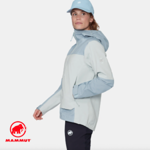 MAMMUT-1010-31390-DUCAN GUIDE HS HOODED JACKET-VESTE IMPERMÉABLE-FEMME-31390 SILVER SAGE NEBLA-BLEU-CÔTÉ