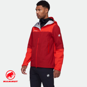 MAMMUT-1010-32390-ALTO GUIDE HS HOODED JACKET-VESTE IMPERMÉABLE DE RANDONNÉE-3823 DARK MAMMUT RED-MAMMUT RED-ROUGE-CÔTÉ