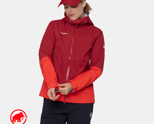 MAMMUT-1010-32400-ALTO GUIDE HS HOODED JACKET-VESTE IMPERMÉABLE-FEMME-3823 DARK MAMMUT RED-ROUGE