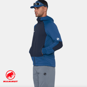 MAMMUT-1014-06190-MASSONE ML HOODED JACKET-VESTE D'ESCALADE-HOMME-50670 TSCHIEL-BLEU-CÔTÉ