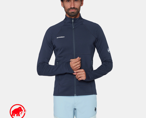 MAMMUT-1014-07280-TAISS ML JACKET-VESTE POLAIRE-HOMME-5118 MARINE