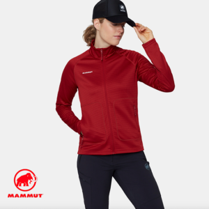 MAMMUT-1014-07330-CRAG ML JACKET-VESTE POLAIRE-FEMME-3818DARK MAMMUT RED-ROUGE