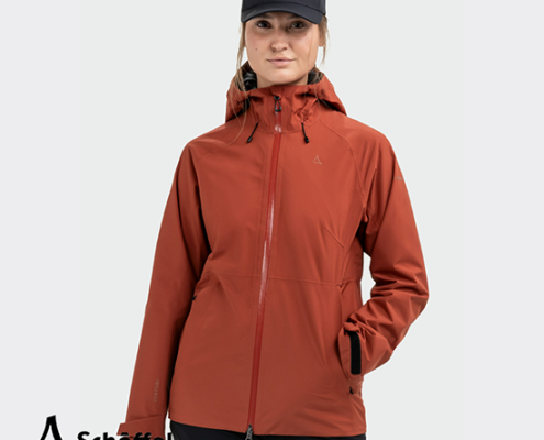 SCHOFFEL-13688-JACKET STYLE MAUKU-VESTE IMPERMÉABLE-FEMME-5590 DARKCRABAPPLE-ORANGE