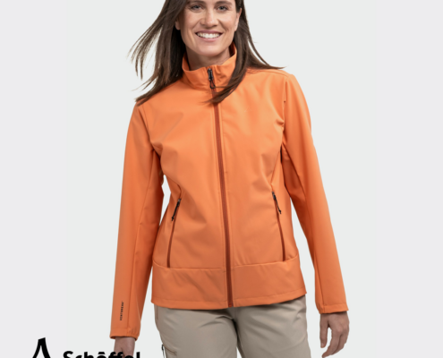 SCHOFFEL-13689-SOFTSHELL JACKET STYLE MIRUSHA-VESTE SOFTSHELL-FEMME-5115 APRICOT GLOW-ORANGE