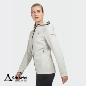 SCHOFFEL-13826-FLEECE HOODY STYLE ENIXA-VESTE POLAIRE À CAPUCHE-FEMME-9040 NORDIC-BLANC-CÔTÉ