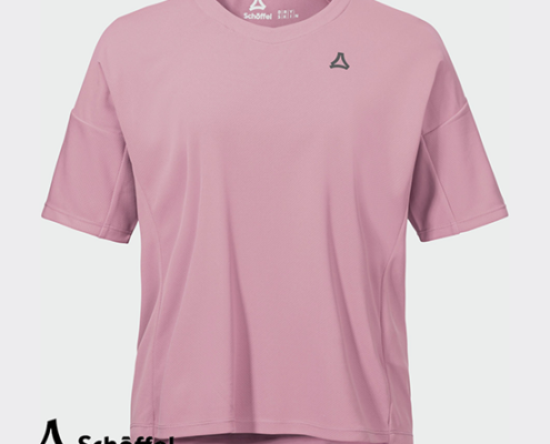 SCHOFFEL-13828-TEE SHIRT STYLE ENIXA-TEE SHIRT DE RANDONNÉE-FEMME-3105 PEARLY AFTERGLOW-ROSE