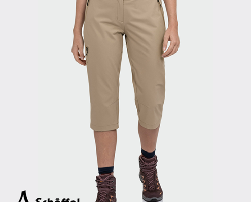 SCHOFFEL-13839-PANTS STYLE CHAVUMA-PANTACOURT DE RANDONNÉE-FEMME-4705 BRANDON BEIGE