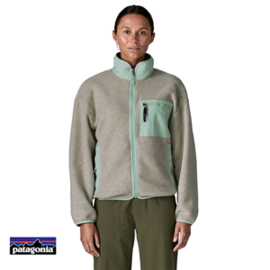 PATAGONIA-22955-W'S SYNCHILLA FLEECE JACKET-VESTE POLAIRE-FEMME-OLTN OATMEAL HEATHER W THIN ICE-BEIGE-FACE