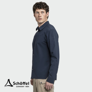 SCHOFFEL-24184-SHIRT STYLE MAGHERA-CHEMISE-HOMME-8820 NAVY BLAZER-MARINE-CÔTÉ