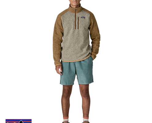 PATAGONIA-25523-M'S BETTER SWEATER 1/4 ZIP-POLAIRE ZIPPÉE-HOMME-NAUT NAUTILUS TAN-MARRON