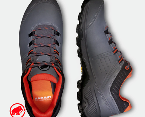 MAMMUT-3030-04701-MERCURY IV LOW GTX-CHAUSSURES DE RANDONNÉE-HOMME-00667 TITANIUM HOT RED-GRIS