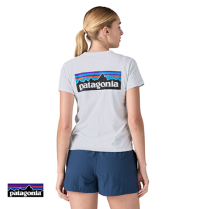 PATAGONIA-37567-W'S P-6 LOGO RESPONSIBILI-TEE-TEE SHIRT FEMME-WHI WHITE-BLANC-DOS