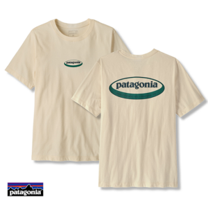 PATAGONIA-37847-M'S 95 OVAL LOGO TEE-SHIRT-HOMME-UDNL UNDYED NATURAL-BEIGE