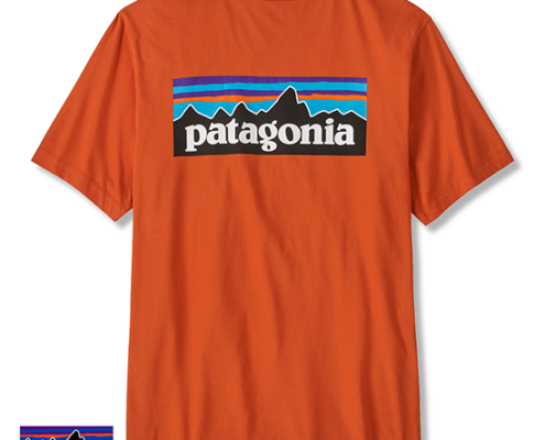 PATAGONIA-37882-M'S P6 LOGO-TEE SHIRT-HOMME-CLOR COAL ORANGE-ORANGE