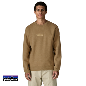 PATAGONIA-39728-M'S 95 OVAL LOGO UPRISAL CREW-SWEAT SHIRT-HOMME-BCBN BOBCAT BROWN-MARRON-FACE