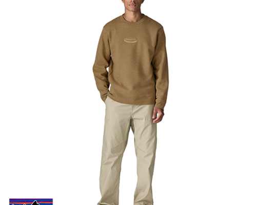 PATAGONIA-39728-M'S 95 OVAL LOGO UPRISAL CREW-SWEAT SHIRT-HOMME-BCBN BOBCAT BROWN-MARRON