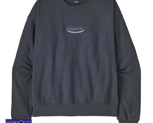 PATAGONIA-39729-W'S 95 OVAL LOGO DAILY VREW-SWEAT SHIRT-FEMME-SMDB SMOLDER BLUE-BLEU