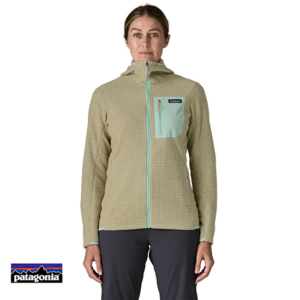 PATAGONIA-40261-W'S R1 AIR FULL ZIP HOODY-VESTE POLAIRE À CAPUCHE-FEMME-WSTO WEATERED STONE-BEIGE