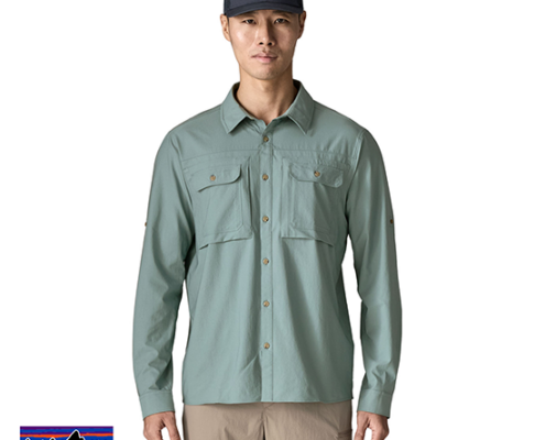 PATAGONIA-41825-M'S LONG SLEEVE SELF GUIDED SUN SHIRT-CHEMISE-HOMME-BLSG BLUE SAGE-BLEU
