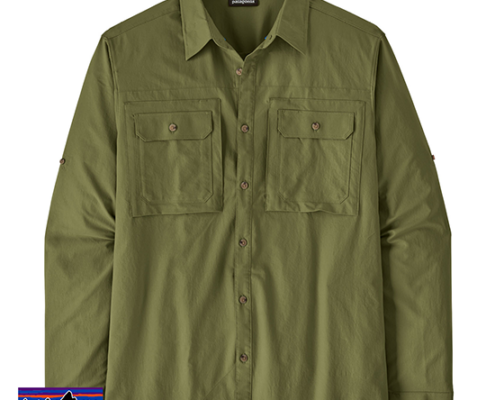 PATAGONIA-41825-M'S LONG SLEEVE SELF GUIDED SUN SHIRT-CHEMISE-HOMME-CPRG CAPER GREEN-VERT