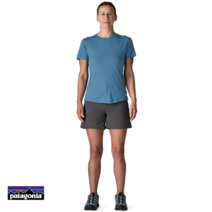 PATAGONIA-44580-W'S CAP COOL MERINO TEE-SHIRT FEMME-SHRB SHORE BLUE-BLEU
