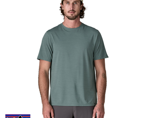 PATAGONIA-44710-M'S CAP COOL ULTRA SHIRT-TEE SHIRT-HOMME-BSLX BLUE SAGE - LIGHT BLUE SAGE X-DYE-BLEU-FACE