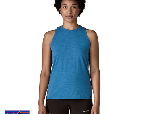 PATAGONIA-44740-W'S CAP COOL ULTRA TANK-TEE SHIRT-FEMME-AQUATIC BLUE LIGHT AQUATIC BLUE X DYE-BLEU