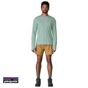 PATAGONIA-44790-M'S LONG SLEEVE CAP COOL SUN SHIRT-TEE SHIRT MANCHES LONGUES-HOMME-TBIX THERMAL BLUE THIN ICE X-DYE-BLEU