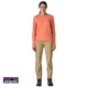 PATAGONIA-44795-W'S LONGSLEEVE CAP COOLSUN SHIRT-TEE SHIRT MANCHES LONGUES-FEMME-MLPX MELLOW MELON PEACH SHERBET X DYE-ORANGE