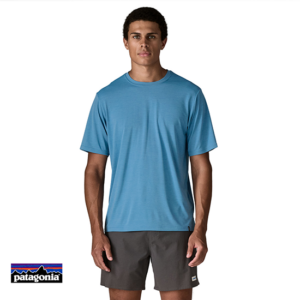 PATAGONIA-45216-M'S CAPILENE COOL DAILY SHIRT-TEE SHIRT DE RANDONNÉE-HOMME-SHRX SHORE BLUE LIGHT SHORE BLUE X DYE-BLEU-FACE