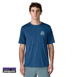 PATAGONIA-45456-M'S CAPILENE COOL DAILY SHIRT GREAT WAVES-TEE SHIRT DE RANDONNÉE-HOMME-CMBX CLEMENT BLUE LIGHT CLEMENT BLUE X DYE-BLEU-FACE