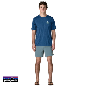PATAGONIA-45456-M'S CAPILENE COOL DAILY SHIRT GREAT WAVES-TEE SHIRT DE RANDONNÉE-HOMME-CMBX CLEMENT BLUE LIGHT CLEMENT BLUE X DYE-BLEU
